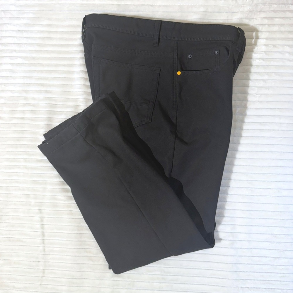 CAT Caterpillar Mens Fleece Lined Work Pants Black 34x30 Straight Leg Trousers